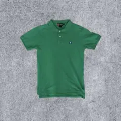 CHAPS ポロシャツ Lサイズ グリーン 刺繍ロゴ