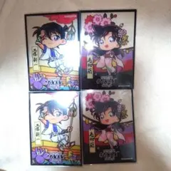 コナン　大阪城　トレーディングクリアフィルム　新一　蘭　4枚セット