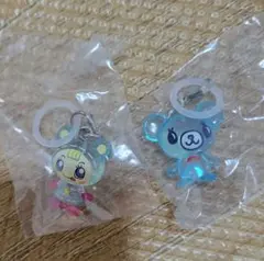 【２個】ガチャ　ナルミヤキャラクターズ　めじるしアクセサリー　ミント