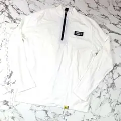 美品　ジュンアンドロペ　ハーフジップ　長袖　セーター　薄手　Mサイズ