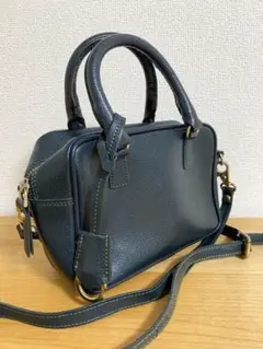 美品✨RAFFINATA ラフィナータ　2way ショルダーバッグ　シボ革 ダブルファスナー ブガッティ ショルダーバッグ 2way
