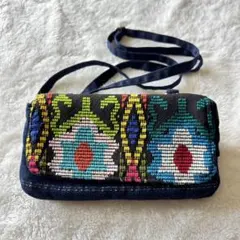 【チチカカ TITICACA 】エスニック刺繍 ショルダー バッグミニポシェットのサムネイル