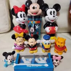 ミッキー と仲間たちフィギュアセット カップ付き