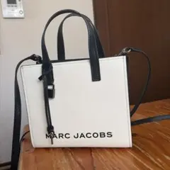 MARC JACOBS ミニトートバッグ ホワイト/ブラック