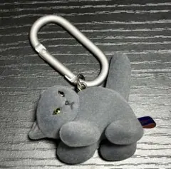 gyunyuya ガチャ猫ネコフィギュアマスコットキーホルダーグレーのサムネイル