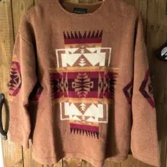 即日発送Pendleton ウールセーター S ブラウン系