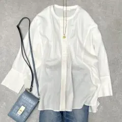 ほぼ未使用】 Ballsey ボールジィ シルク フレンチスリーブブラウス 
