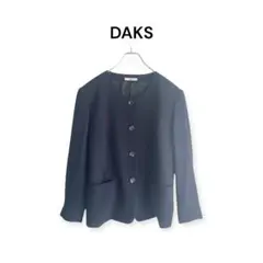 【ダックス】DAKS ノーカラージャケット 大きいサイズ size 13