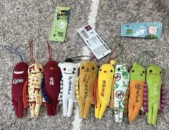 ご当地モケケ ぬいぐるみマスコット 9体セット　お買い得‼️