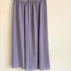ユニクロ　シフォン　スリット　スカート　パンツ　XL