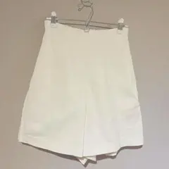 クリーム色 M ウエストゴム ショートパンツ