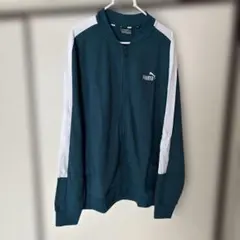 PUMA ダークグリーン トラックジャケット L