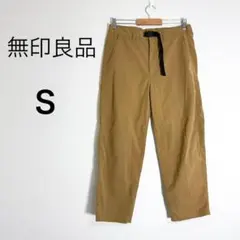 無印良品 パンツ ベルト付 シンプル カジュアル S ベージュ　ムジルシのサムネイル