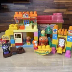 アンパンマン メガブロック人形5体 ブロック60個以上