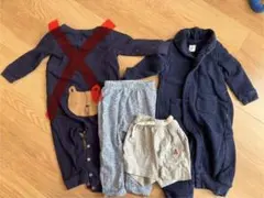 baby GAP ネイビー ロンパース ハーフパンツ　70セット