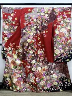 振袖 IKKO 刺繍 金彩 紋意匠 身丈166cm 撥水加工済 HKT175 - メルカリ