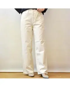 値下げ！Healthy Denimヘルシーデニムコーデュロイパンツオフホワイト