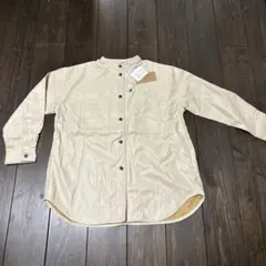 合皮スタンドカラーシャツJK