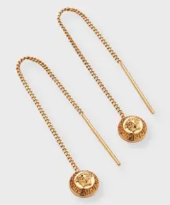 新品未使用　VERSACE メデューサ チェーンピアス ゴールドのサムネイル