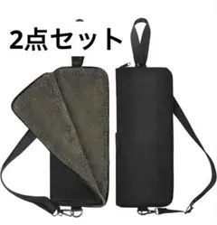 2個セット ポケット 肩掛け紐 付き 超吸水 2重構造 乾かしながら片方使える