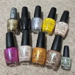 貴重☆OPI ネイルラッカー マニキュア 10本セットのサムネイル