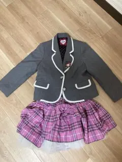 女の子卒園式　ジャケットとスカートセット120cm