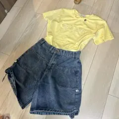 めちゃきれいフィットデニムショートパンツ ZARAような生地