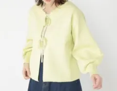 スタディオクリップ（玄長なおこさんコラボ）軽カラーニットカーディガン F