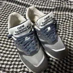 New Balance MadeinENGLANDグレー/ネイビー スニーカー