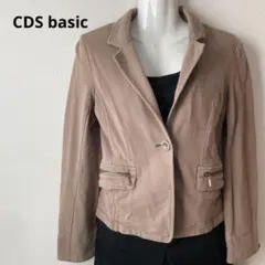 テーラードジャケット スーツ レディース L 長袖 ブラウン 茶 春 ポケット