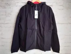 新品 ライトアウター ジャケット フード付き ブラック XL