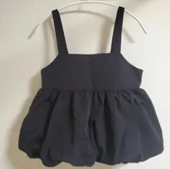 しまむら　バルーンビスチェ　キャミソール　黒　size146～154
