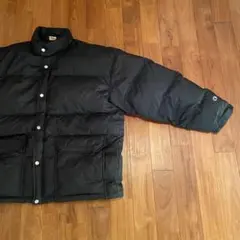 Champion ブラック ダウンジャケット　古着　ビックサイズ