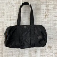 PORTER ポーター ミニボストン ドラムバッグ ブラック　タンカー