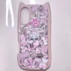 iPhone17 スマホケースデコ デコ電 平成女児 地雷系