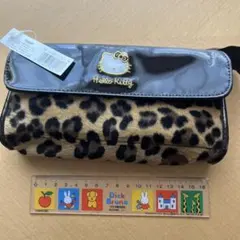 平成レトロHello Kitty ヒョウ柄ペンケース
