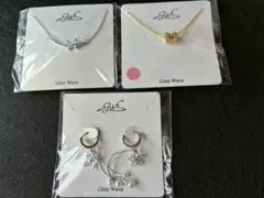 ネックレスとピアス3点セット