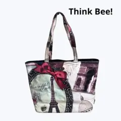 【美品】Think Bee! ルージュアルダン　ラージトートバッグ　パリ　A4可のサムネイル