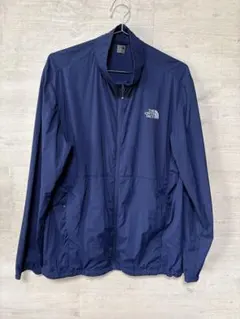 ノースフェイス ウインドブレーカー XLサイズ ナイロン ジャケット 軽量 紺