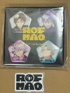 【新品未開封】ろふまお 缶バッジ ステッカー付き