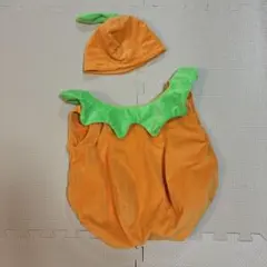 かぼちゃ コスチューム 帽子付き 70・80・90cm未満