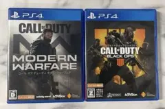 2本セット PS4 コールオブデューティ モダンウォーフェア +ブラックオプス4