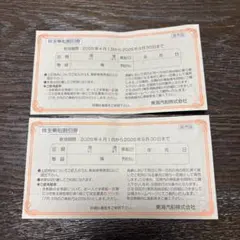 株主乗船割引券 東海汽船 2枚のサムネイル