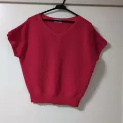 Te chichiテチチ★半袖ニットカットソー★フリーサイズ★used