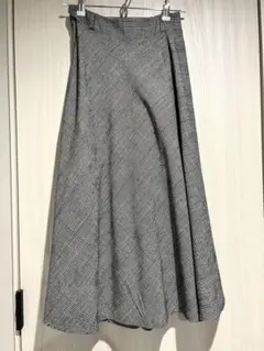 GRL チェック柄 フレアスカート