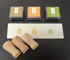 ウェディングツリー 葉っぱスタンプとインク 3個セット