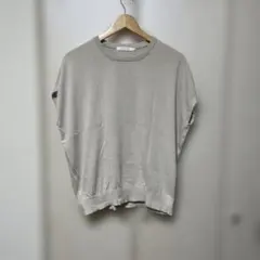 AMERICAN HOLIC フレンチスリーブニット L ベージュ