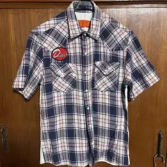Dickies チェック柄 半袖シャツ Lサイズ