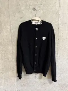 PLAY COMME des GARÇONS ブラック カーディガン M