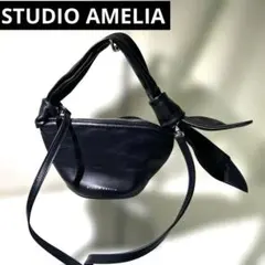 美品　Studio Amelia ノットハンドルクラッチバッグ ショルダーバック
